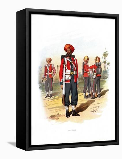 15th Sikhs, C1890-H Bunnett-Framed Stretched Canvas