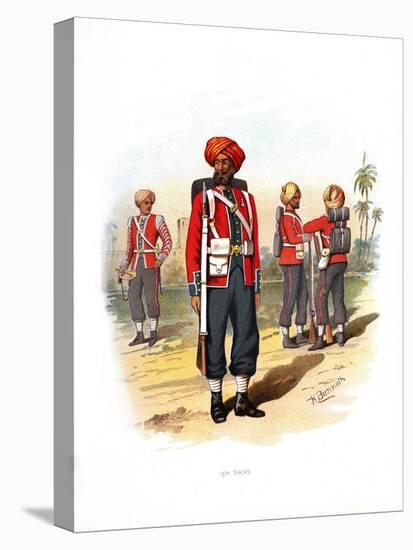15th Sikhs, C1890-H Bunnett-Stretched Canvas