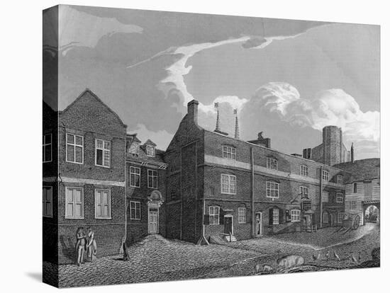16-17th C. London Street-null-Stretched Canvas
