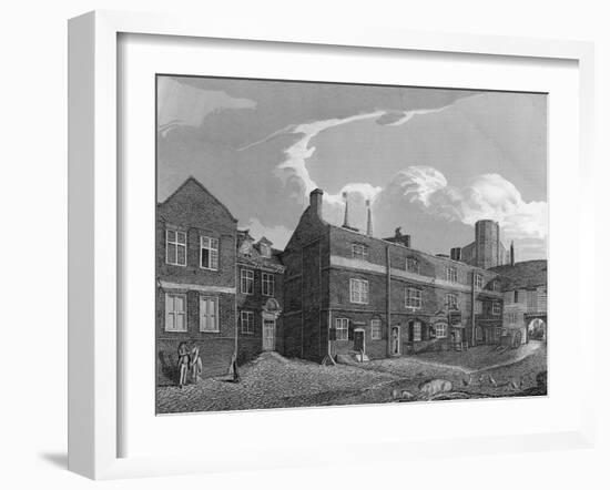 16-17th C. London Street-null-Framed Art Print