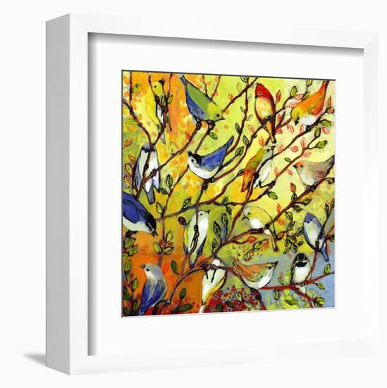 16 Birds-Jennifer Lommers-Framed Art Print