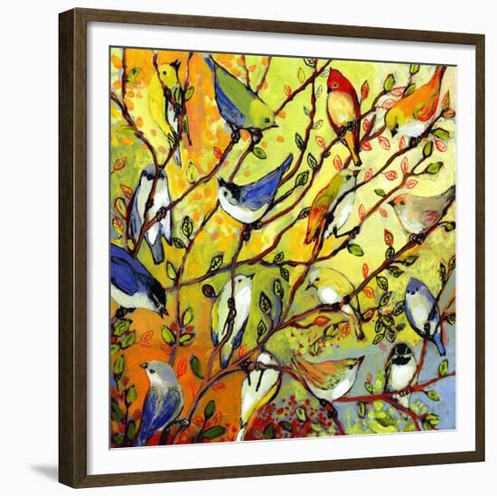 16 Birds-Jennifer Lommers-Framed Giclee Print