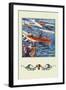 16 Foot Runabout-Edward A. Wilson-Framed Art Print