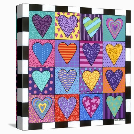 16 Heart-Carla Bank-Stretched Canvas