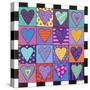 16 Heart-Carla Bank-Stretched Canvas