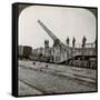 16 Inch Railway Gun Which Pulverised the Hindenburg Line, World War I, France, 1917-1918-null-Framed Stretched Canvas