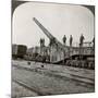 16 Inch Railway Gun Which Pulverised the Hindenburg Line, World War I, France, 1917-1918-null-Mounted Photographic Print