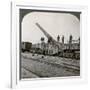 16 Inch Railway Gun Which Pulverised the Hindenburg Line, World War I, France, 1917-1918-null-Framed Photographic Print