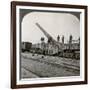 16 Inch Railway Gun Which Pulverised the Hindenburg Line, World War I, France, 1917-1918-null-Framed Photographic Print