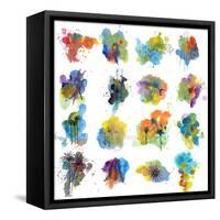 16 Splashes-Jan Weiss-Framed Stretched Canvas