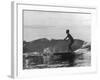 16 Yr. Old Surfer Kathy Kohner Riding a Wave-Allan Grant-Framed Premium Photographic Print