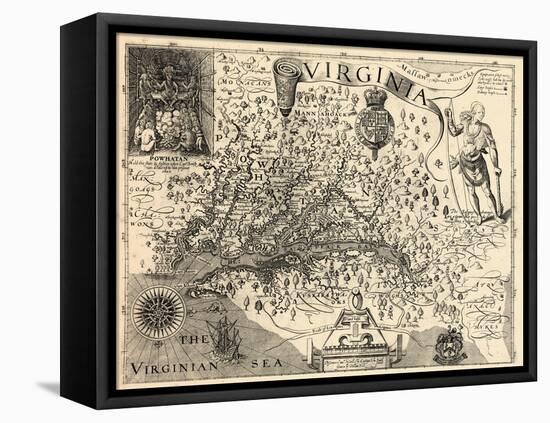 1606, Virginia and Jamestown Described by Captain John Smith, Virginia-null-Framed Stretched Canvas