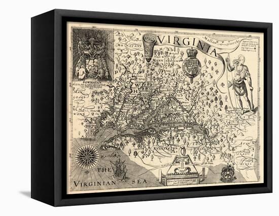 1606, Virginia and Jamestown Described by Captain John Smith, Virginia-null-Framed Stretched Canvas