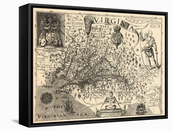 1606, Virginia and Jamestown Described by Captain John Smith, Virginia-null-Framed Stretched Canvas