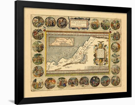 1608-12, Israel, Jordania, Palestinian Territories-null-Framed Giclee Print