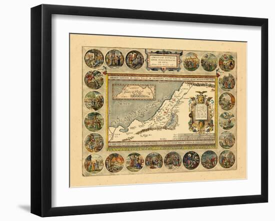 1608-12, Israel, Jordania, Palestinian Territories-null-Framed Giclee Print