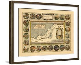 1608-12, Israel, Jordania, Palestinian Territories-null-Framed Premium Giclee Print