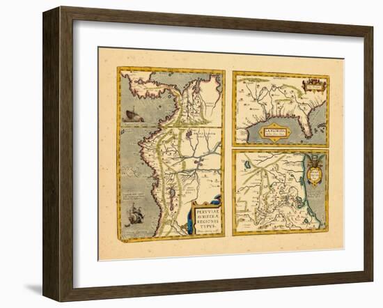 1612, Florida, Texas, Colombia, Ecuador, Peru-null-Framed Giclee Print