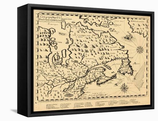 1613, Ontario, Nova Scotia, Newfoundland and Labrador, New Brunswick, Quebec, Prince Edward Island-null-Framed Stretched Canvas