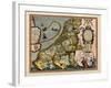 1617, Europe, Leo Belgicus-null-Framed Giclee Print