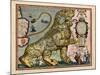 1617, Europe, Leo Belgicus-null-Mounted Giclee Print