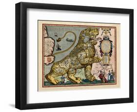 1617, Europe, Leo Belgicus-null-Framed Giclee Print