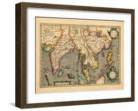 1619, Vietnam, Thailand, Sri Lanka, Myanmar, Malaysia, Laos, India, China, Cambodia, Bangladesh-null-Framed Giclee Print
