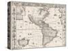 1626 Antique Map Of North And South America-Sergey-USSR-Stretched Canvas