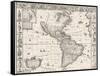 1626 Antique Map Of North And South America-Sergey-USSR-Framed Stretched Canvas