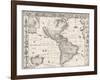 1626 Antique Map Of North And South America-Sergey-USSR-Framed Art Print
