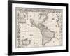 1626 Antique Map Of North And South America-Sergey-USSR-Framed Art Print