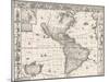 1626 Antique Map Of North And South America-Sergey-USSR-Mounted Art Print