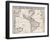 1626 Antique Map Of North And South America-Sergey-USSR-Framed Art Print