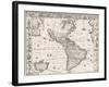 1626 Antique Map Of North And South America-Sergey-USSR-Framed Art Print