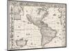 1626 Antique Map Of North And South America-Sergey-USSR-Mounted Art Print