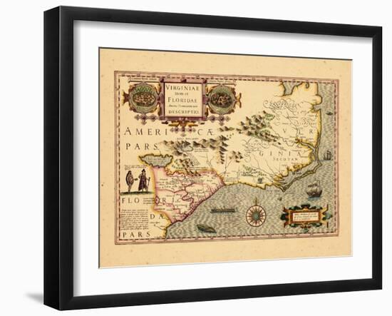 1630, Georgia, Florida, North Carolina, South Carolina, Virginia-null-Framed Giclee Print