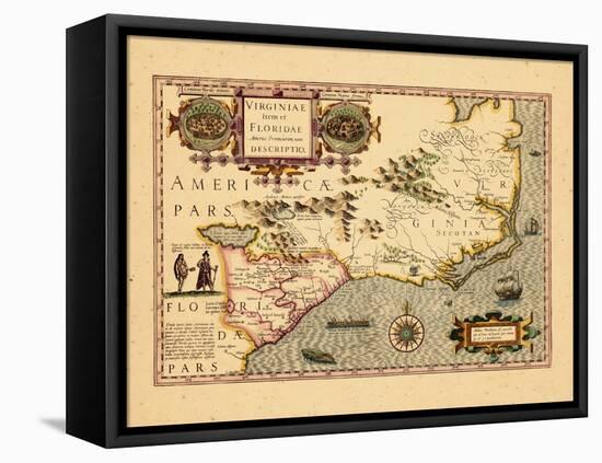 1630, Georgia, Florida, North Carolina, South Carolina, Virginia-null-Framed Stretched Canvas