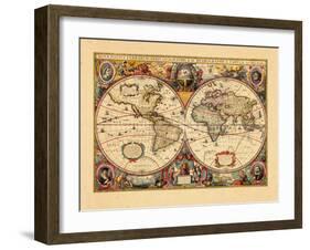 1633, World-null-Framed Giclee Print