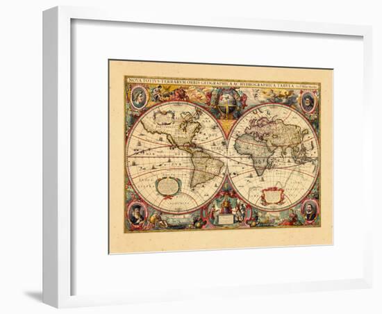 1633, World-null-Framed Giclee Print