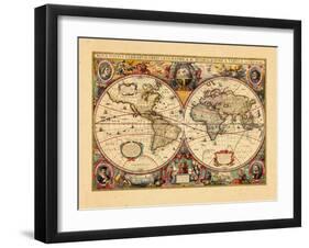 1633, World-null-Framed Giclee Print