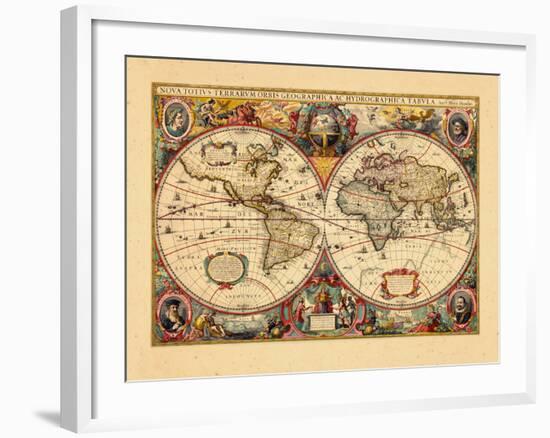 1633, World-null-Framed Giclee Print