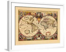 1633, World-null-Framed Giclee Print