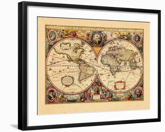 1633, World-null-Framed Giclee Print