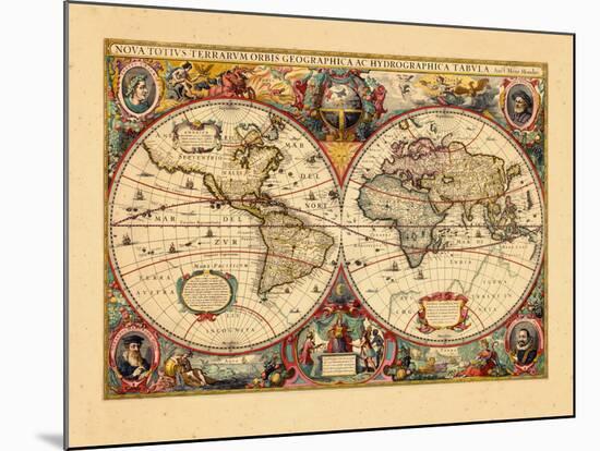 1633, World-null-Mounted Giclee Print