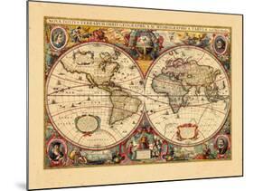 1633, World-null-Mounted Giclee Print