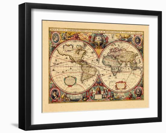 1633, World-null-Framed Giclee Print