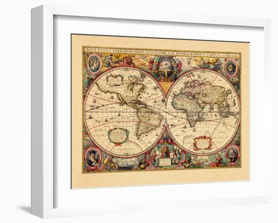 1633, World-null-Framed Giclee Print