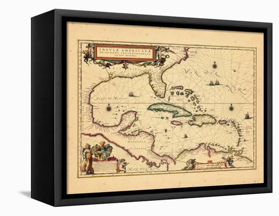 1635, West Indies, Central America-null-Framed Stretched Canvas