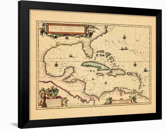 1635, West Indies, Central America-null-Framed Giclee Print