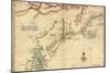 1639 Maps of British Colonies in North America, with Locations of Plymouth and Jamestown-null-Mounted Art Print